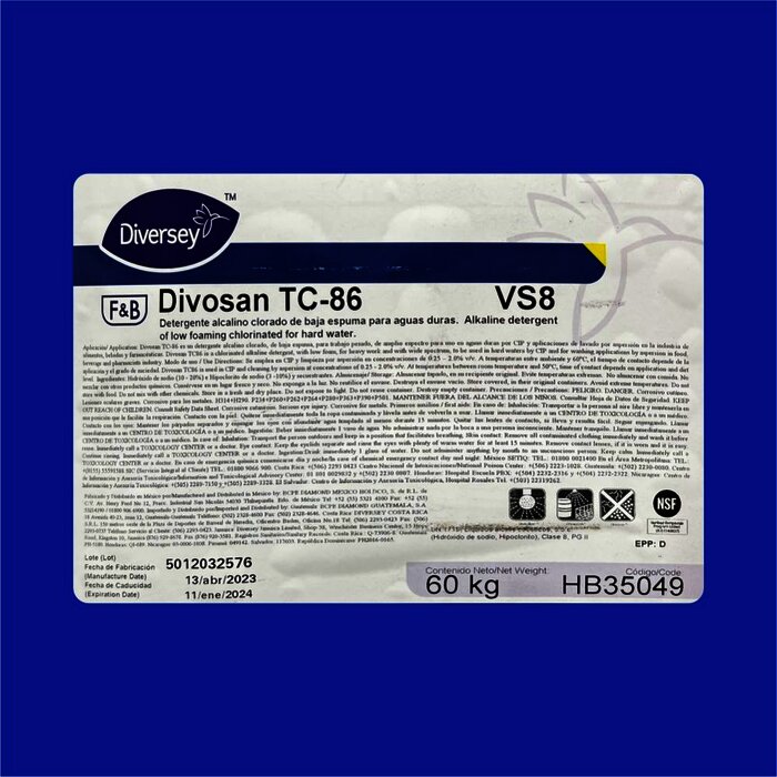 LIMPIEZA BARR DIVOSAN TC86 PORRON 60 KG