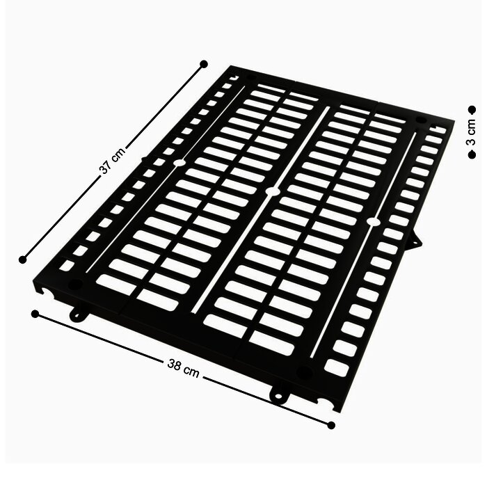 REJILLA PP TRASERA CEN NEG