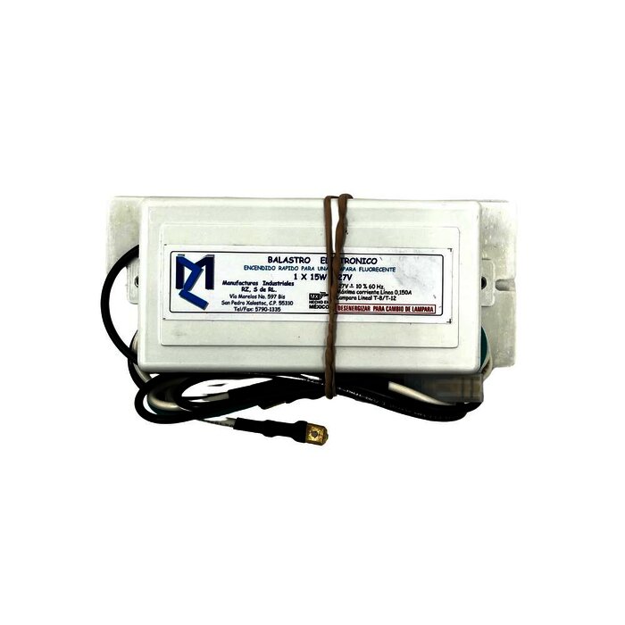 BALASTRA ELECT 1X15W 115V 50/60HZ