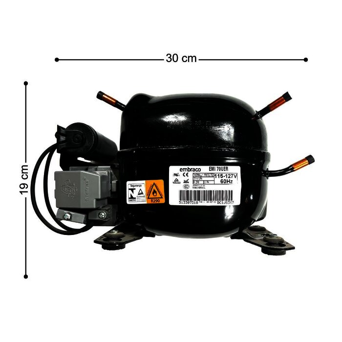 COMPRESOR EMB EMI70UER 115V 60HZ R2
