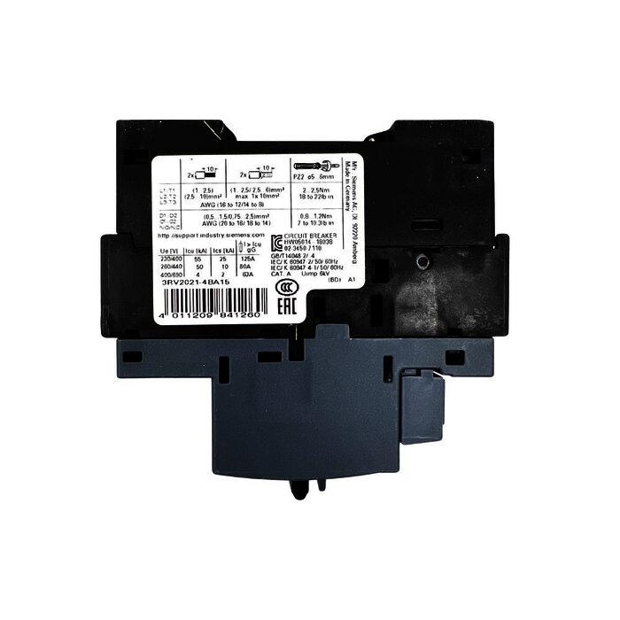 INTERRUPTOR TERMAG 220V 30A 3POLOS 3RV10